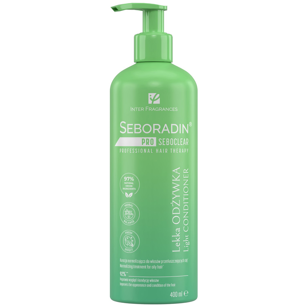 Seboradin Seboradin Pro Seboclear, leicht Haarspülung fettend, 400 ml — Inhaltsstoffe und Bewertung