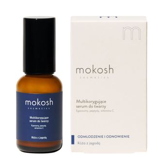 Mokosh, serum multikorygujące, róża z jagodą, 30 ml - zdjęcie produktu