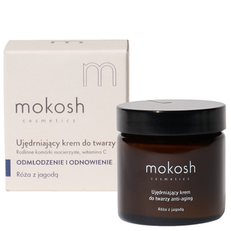Mokosh, ujędrniający krem do twarzy anti-aging, róża z jagodą, 60 ml - zdjęcie produktu