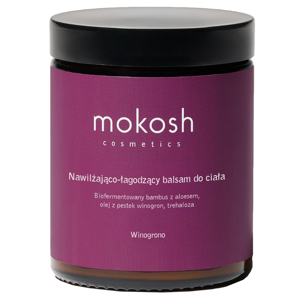 Nieznana Mokosh, nawilżająco-łagodzący balsam do ciała, winogrono, 180 ml