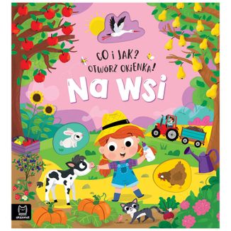 Aksjomat Na wsi. Co i jak? Otwórz okienka!, książeczka z okienkami - zdjęcie produktu
