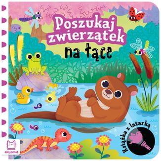 Aksjomat Poszukaj zwierzątek na łące, książeczka z latarką - zdjęcie produktu