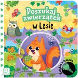 Aksjomat Poszukaj zwierzątek w lesie, książeczka z latarką - miniaturka zdjęcia produktu