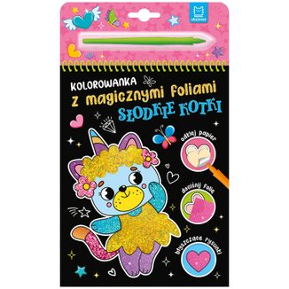 Aksjomat Słodkie kotki. Kolorowanka z magicznymi foliami, książeczka - zdjęcie produktu