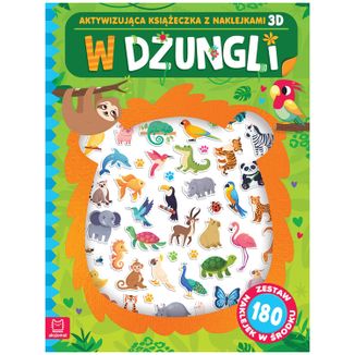 Aksjomat W dżungli. Aktywizująca książeczka z naklejkami 3D - zdjęcie produktu
