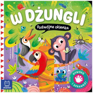 Aksjomat W dżungli. Podwójne okienka. Otwórz i sprawdź!, książeczka dla dzieci - zdjęcie produktu