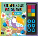 Aksjomat W dżungli. Stempelkowe malowanki, książeczka ze stempelkami - miniaturka zdjęcia produktu
