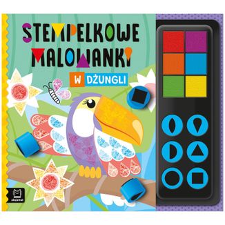 Aksjomat W dżungli. Stempelkowe malowanki, książeczka ze stempelkami - zdjęcie produktu