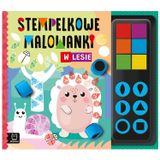 Aksjomat W lesie. Stempelkowe malowanki, książeczka ze stempelkami - miniaturka zdjęcia produktu