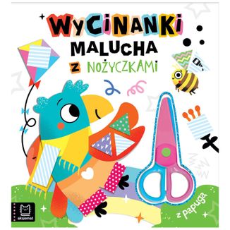 Aksjomat Wycinanki malucha z nożyczkami. Z papugą, książeczka dla dzieci - zdjęcie produktu
