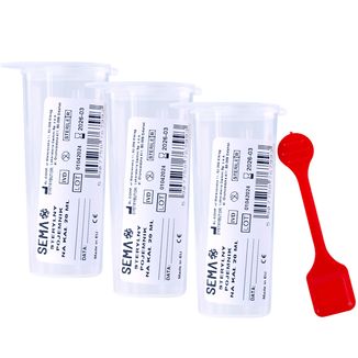 Zestaw SEMA Protect, pojemnik na kał, sterylny, 3 x 20 ml Zestaw SEMA Protect, pojemnik na kał, sterylny, 3 x 20 ml - zdjęcie produktu