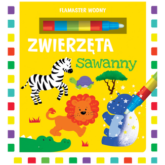 Zwierzęta sawanny. Flamaster wodny, książeczka dla dzieci - zdjęcie produktu