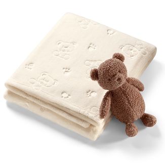 BabyOno, kocyk z przytulanką, śmietankowy, 1 sztuka - zdjęcie produktu