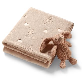 BabyOno, kocyk z przytulanką, beżowy, 1 sztuka BabyOno, kocyk z przytulanką, beżowy, 1 sztuka - zdjęcie produktu