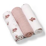 BabyOno, pieluszki muślinowe supermiękkie, 70 x 70 cm, różowe, 3 sztuki - miniaturka zdjęcia produktu