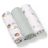 BabyOno, pieluszki muślinowe supermiękkie, 70 x 70 cm, miętowe, 3 sztuki - miniaturka zdjęcia produktu