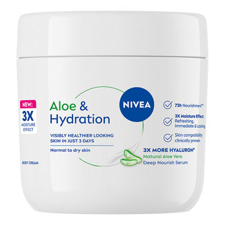 Nivea Aloe & Hydration, krem do ciała, 400 ml Nivea Aloe & Hydration, krem do ciała, 400 ml - zdjęcie produktu