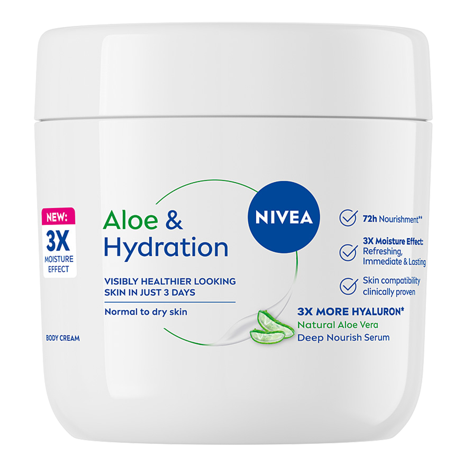 Nivea Nivea Aloe & Hydration, Körpercreme, 400 ml — Inhaltsstoffe und Bewertung
