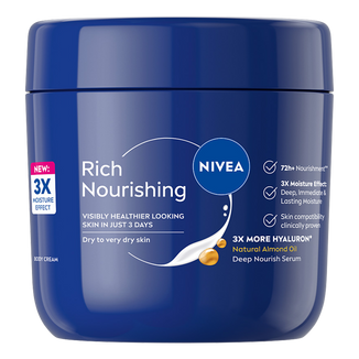 Nivea Rich Nourishing, odżywczy krem do ciała, 400 ml Nivea Rich Nourishing, odżywczy krem do ciała, 400 ml - zdjęcie produktu