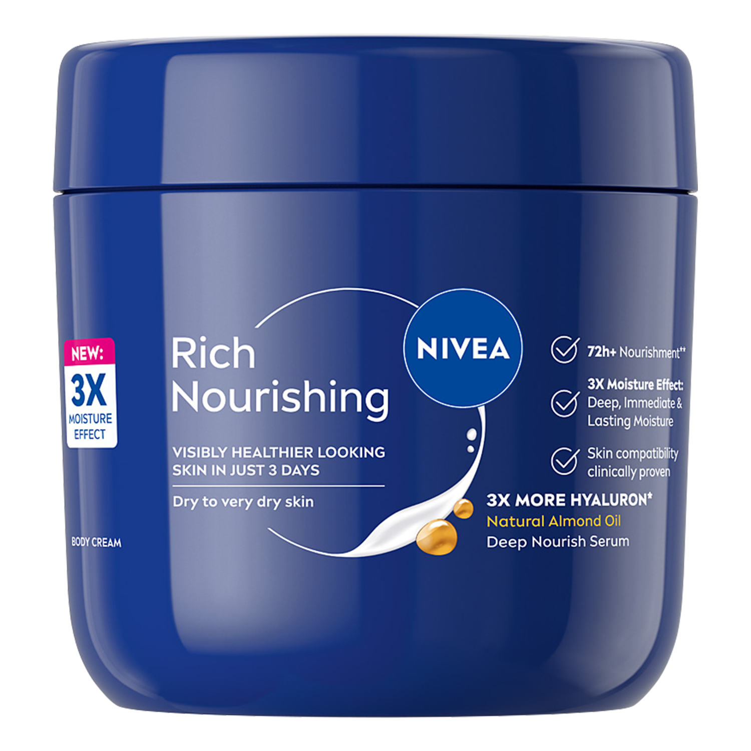 Nivea Nivea Rich Nourishing, pflegend Körpercreme, 400 ml — Inhaltsstoffe und Bewertung