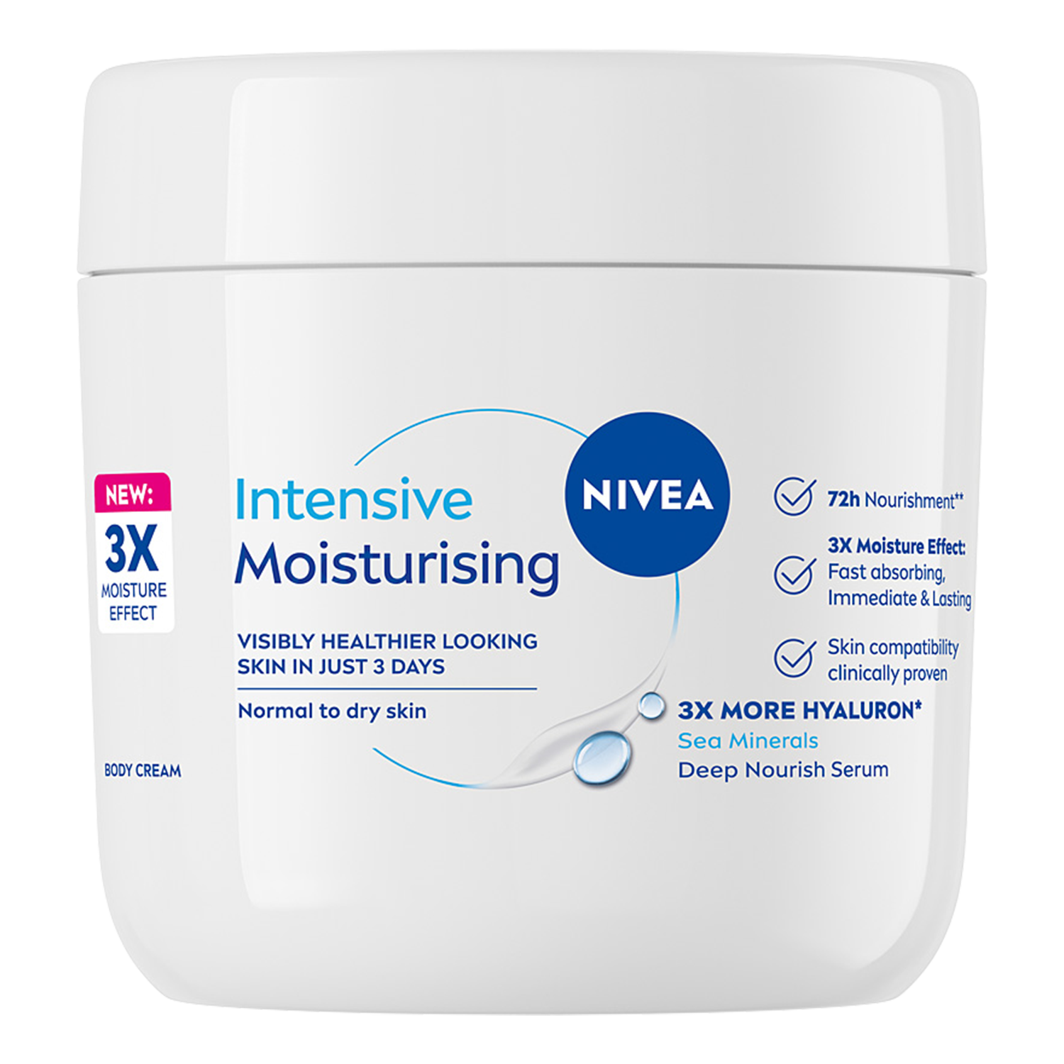 Nivea Nivea Express Hydration, błyskawicznie nawilżający krem do ciała, 400 ml — Inhaltsstoffe und Bewertung