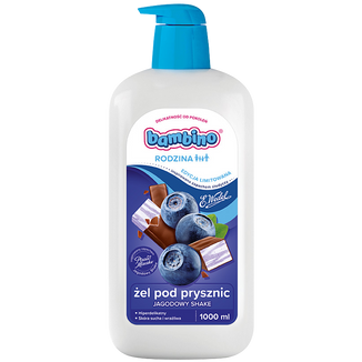 Bambino Rodzina, żel pod prysznic, jagodowy shake, 1l - zdjęcie produktu