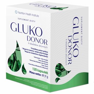 Glukodonor 11, 120 kapsułek Glukodonor 11, 120 kapsułek - zdjęcie produktu
