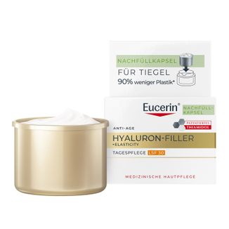 Eucerin Hyaluron Filler + Elasticity, ujędrniający krem przeciwzmarszczkowy na dzień z Thiamidolem, SPF 30, zapas, 50 ml - zdjęcie produktu