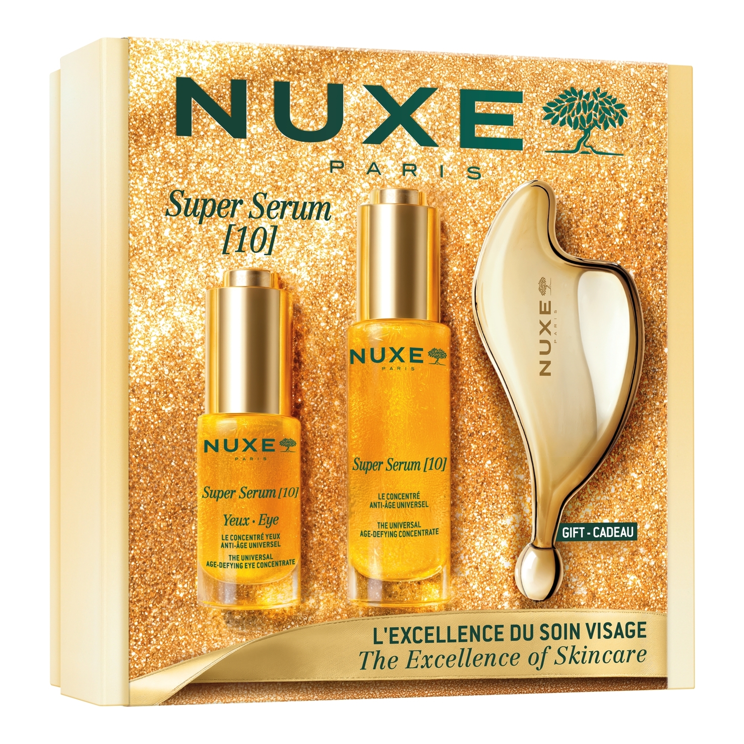 Nieznana Zestaw Nuxe Super Serum 10, serum do twarzy, 30 ml + serum pod oczy, 15 ml + masażer do twarzy gratis — Inhaltsstoffe und Bewertung