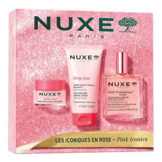 Zestaw Nuxe Huile Prodigieuse Florale Bestsellery, olejek, 50 ml + krem do rąk, 50 ml + balsam do ust, 15 g - zdjęcie produktu