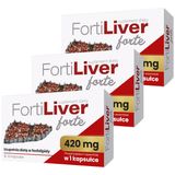 Zestaw FortiLiver Forte, 3 x 30 kapsułek - miniaturka zdjęcia produktu