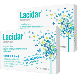 Zestaw Lacidar, 2 x 20 tabletek - zdjęcie produktu