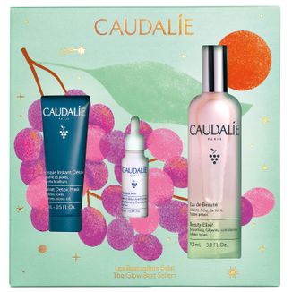 Zestaw Caudalie Beauty Elixir, woda rozświetlająca, 100 ml + prezent: serum rozjaśniające przebarwienia, 10 ml + maseczka detoksykująca instant, 15 ml Zestaw Caudalie Beauty Elixir, woda rozświetlająca, 100 ml + prezent: serum rozjaśniające przebarwienia, 10 ml + maseczka detoksykująca instant, 15 ml - zdjęcie produktu
