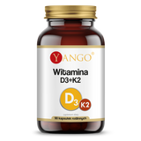Yango Witamina D3 + K2, 90 kapsułek - miniaturka zdjęcia produktu