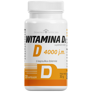 Domowa Apteczka Witamina D3 4000 j.m., 120 kapsułek - zdjęcie produktu