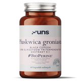 UNS Pluskwica Groniasta + Bioperine Black Cohosh, 60 kapsułek UNS Pluskwica Groniasta + Bioperine Black Cohosh, 60 kapsułek - miniaturka zdjęcia produktu
