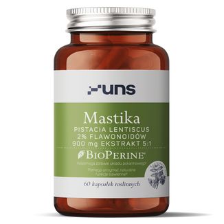 UNS Mastika + Bioperine, 60 kapsułek - zdjęcie produktu
