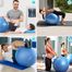 Revity Gym Ball, piłka do ćwiczeń, PVC, antypoślizgowa, 55–75 cm, niebieska, zestaw z pompką, 1 sztuka - 2 Revity Gym Ball, piłka do ćwiczeń, PVC, antypoślizgowa, 55–75 cm, niebieska, zestaw z pompką, 1 sztuka - miniaturka 2 zdjęcia produktu
