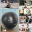 Revity Gym Ball, piłka do ćwiczeń, PVC, antypoślizgowa, 55–75 cm, czarna, zestaw z pompką, 1 sztuka - miniaturka 2 zdjęcia produktu