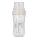NUK Perfect Match, butelka antykolkowa ze smoczkiem silikonowym, rozmiar M, Owca, od 3 miesiąca, 260 ml - miniaturka zdjęcia produktu