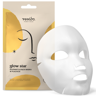 Resibo Glow Star, rozświetlająca maska w płachcie, 1 sztuka - zdjęcie produktu