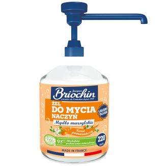Briochin, żel do mycia naczyń i rąk, mydło marsylskie & kwiat pomarańczy, 500 ml Briochin, żel do mycia naczyń i rąk, mydło marsylskie & kwiat pomarańczy, 500 ml - zdjęcie produktu