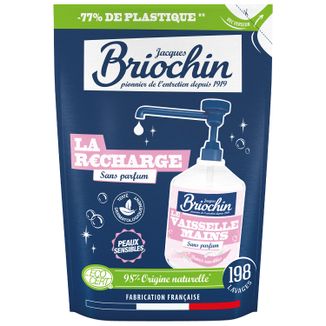 Briochin, żel do mycia naczyń i rąk, mydło marsylskie, zapas, 450 ml - zdjęcie produktu