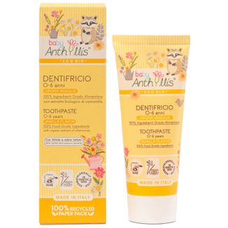 Anthyllis Baby, pasta do zębów bez fluoru, smak waniliowy, 75 ml - zdjęcie produktu