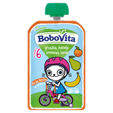 BoboVita Kicia Kocia Mus w tubce, gruszka, banan, morela, 100 g - miniaturka zdjęcia produktu