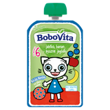 BoboVita Kicia Kocia Mus w tubce, jagody, jabłko, banan, 100 g - miniaturka zdjęcia produktu