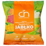 Crispy Natural Musssujące Jabłko o smaku mango i matchy, suszone plastry jabłek, 18 g - miniaturka zdjęcia produktu