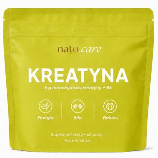 Natu.Care Kreatyna + B6, yuzu-limonka, 372 g - zdjęcie produktu