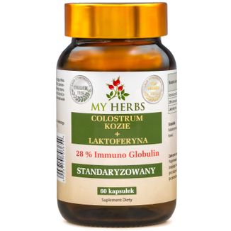 My Herbs Colostrum kozie + laktoferyna, 60 kapsułek My Herbs Colostrum kozie + laktoferyna, 60 kapsułek - zdjęcie produktu