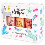 Maga Cosmetics Water Drops, zestaw lakierów wodnych do paznokci dla dzieci, Piaskowa Księżniczka, 3 x 6 ml Maga Cosmetics Water Drops, zestaw lakierów wodnych do paznokci dla dzieci, Piaskowa Księżniczka, 3 x 6 ml - miniaturka zdjęcia produktu